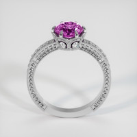 2.07 Ct. Purplish Pink Sapphire Ring, Platinum 950 3