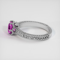 2.07 Ct. Purplish Pink Sapphire Ring, Platinum 950 4