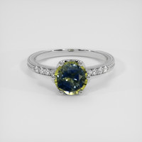 1.81 Ct. Bi Color Sapphire Ring, Platinum 950 1