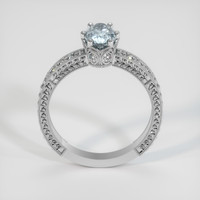 1.51 Ct. Greyish Blue Sapphire Ring, Platinum 950 3