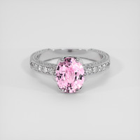 2.23 Ct. Pink Sapphire Ring, Platinum 950 1