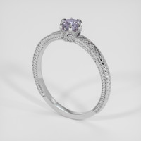 0.49 Ct. Bluish Purple Sapphire Ring, Platinum 950 2
