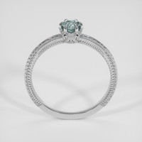 0.48 Ct. Bluish Green Sapphire Ring, Platinum 950 3