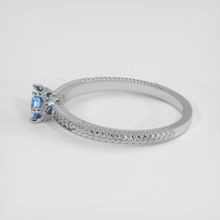 0.51 Ct. Greyish Blue Sapphire Ring, Platinum 950 4