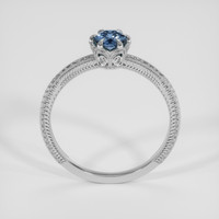 0.68 Ct. Greenish Blue Sapphire Ring, Platinum 950 3