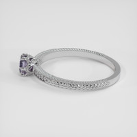 0.68 Ct. Bluish Purple Sapphire Ring, Platinum 950 4