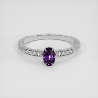 0.51 Ct. Purple Sapphire Ring, Platinum 950 1