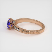 1.20 Ct. Purple Sapphire Ring, 14K Rose Gold 4