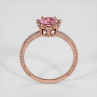 1.19 Ct. Purplish Pink Sapphire Ring, 14K Rose Gold 3