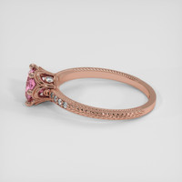 1.19 Ct. Purplish Pink Sapphire Ring, 14K Rose Gold 4