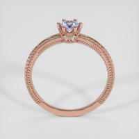0.49 Ct. Bluish Purple Sapphire Ring, 14K Rose Gold 3