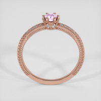 0.21 Ct. Purplish Pink Sapphire Ring, 14K Rose Gold 3