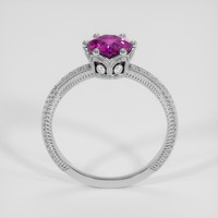 1.22 Ct. Pinkish Purple Sapphire Ring, Silver 3