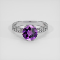 1.82 Ct. Purple Amethyst Ring, 10K White Gold 1
