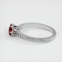 0.68 Ct. Ruby Ring, 10K White Gold 4