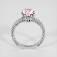 2.13 Ct. Pink Sapphire Ring, 10K White Gold 3