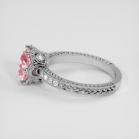 2.13 Ct. Pink Sapphire Ring, 10K White Gold 4