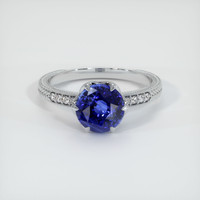 2.09 Ct. Sapphire Ring, 14K White Gold 1