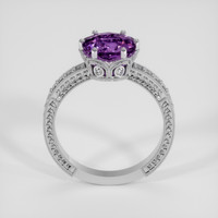 1.82 Ct. Purple Amethyst Ring, 14K White Gold 3