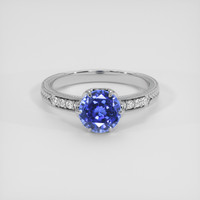 1.76 Ct. Blue Sapphire Ring, 14K White Gold 1