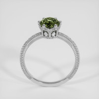 1.06 Ct. Green Sapphire Ring, 14K White Gold 3