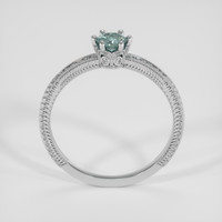 0.56 Ct. Bluish Green Sapphire Ring, 14K White Gold 3