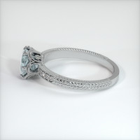 1.15 Ct. Sapphire Ring, 14K White Gold 4