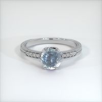 1.17 Ct. Sapphire Ring, 14K White Gold 1