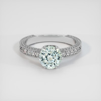 1.92 Ct. Sapphire Ring, 14K White Gold 1