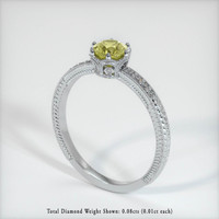 1.17 Ct. Sapphire Ring, 14K White Gold 2