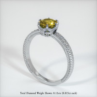 1.37 Ct. Sapphire Ring, 18K White Gold 2