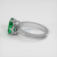 2.11 Ct. Emerald Ring, 18K White Gold 4