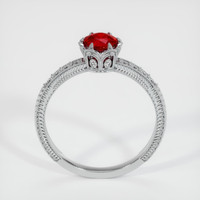0.61 Ct. Ruby Ring, 18K White Gold 3