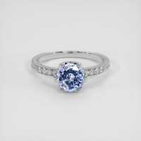 1.59 Ct. Blue Sapphire Ring, 18K White Gold 1