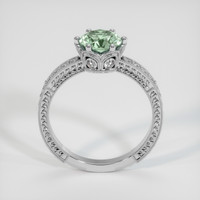 1.17 Ct. Green Sapphire Ring, 18K White Gold 3