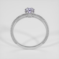 0.49 Ct. Bluish Purple Sapphire Ring, 18K White Gold 3