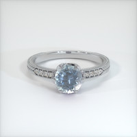 1.17 Ct. Sapphire Ring, 18K White Gold 1