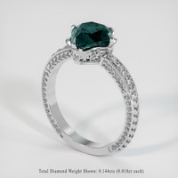 2.53 Ct. Sapphire Ring, 18K White Gold 2