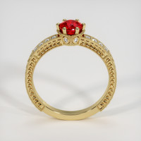 0.68 Ct. Ruby Ring, 10K Yellow Gold 3