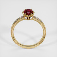 0.60 Ct. Ruby Ring, 10K Yellow Gold 3
