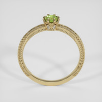 0.50 Ct. Yellowish Green Sapphire Ring, 10K Yellow Gold 3