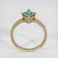 1.36 Ct. Bluish Green Sapphire Ring, 10K Yellow Gold 3