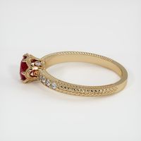 0.54 Ct. Ruby Ring, 14K Yellow Gold 4