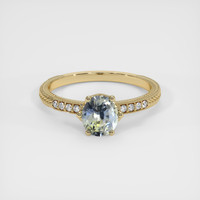0.71 Ct. Bi Color Sapphire Ring, 14K Yellow Gold 1
