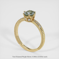 0.71 Ct. Bi Color Sapphire Ring, 14K Yellow Gold 2
