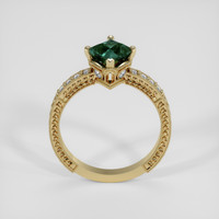 1.44 Ct. Bluish Green Sapphire Ring, 14K Yellow Gold 3