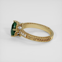 1.44 Ct. Bluish Green Sapphire Ring, 14K Yellow Gold 4