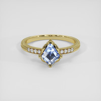 1.06 Ct. Bi Color / Parti Sapphire Ring, 14K Yellow Gold 1