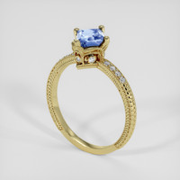 1.06 Ct. Bi Color / Parti Sapphire Ring, 14K Yellow Gold 2