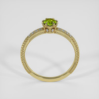 0.40 Ct. Greenish Yellow Sapphire Ring, 14K Yellow Gold 3